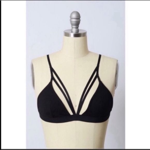 Bralette,  black XS/S fits sizes 30-32 A,B - Picture 7 of 8